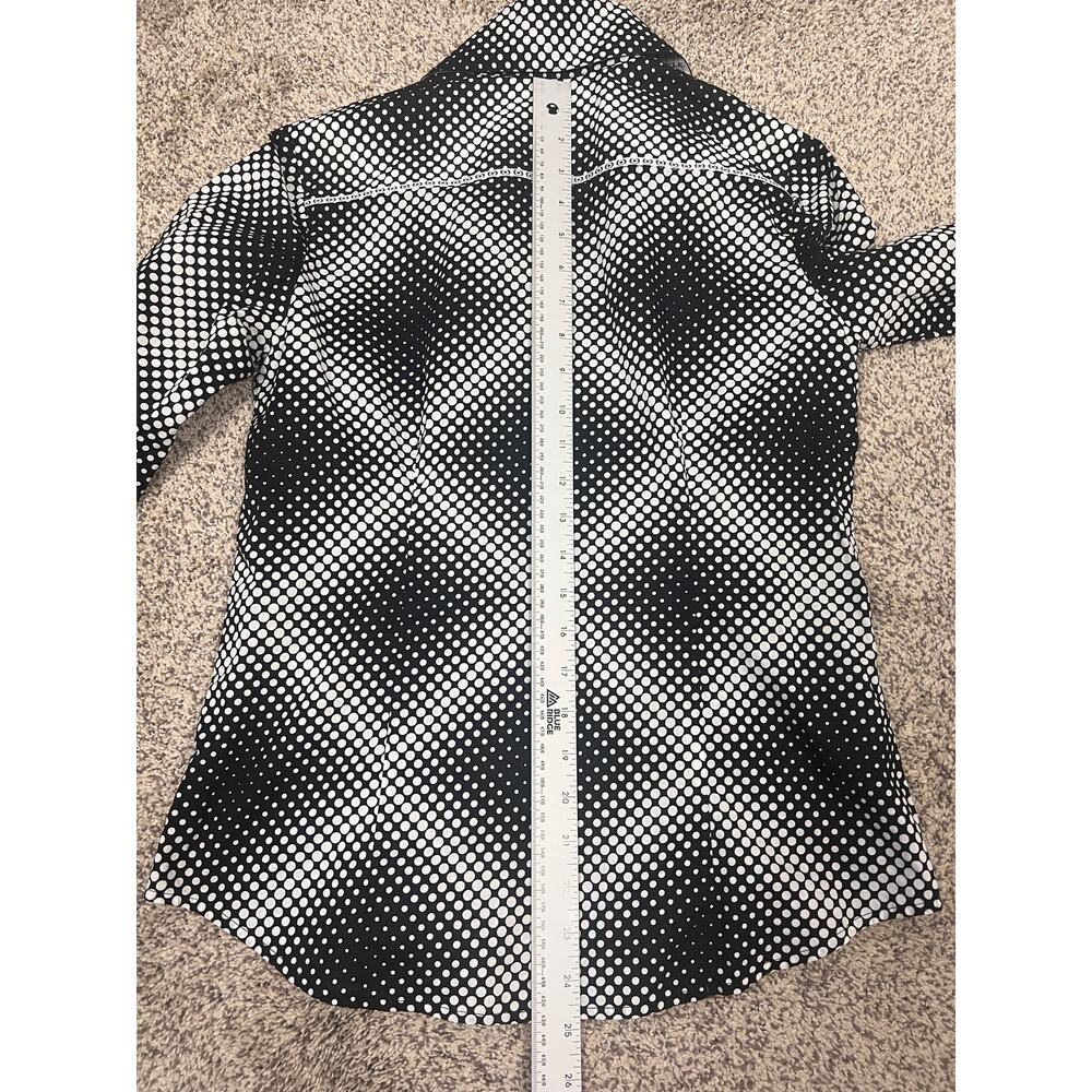 Robert Graham Womens S Artsy Eclectic Career Office Classic Flip Cuff Button Top - Picture 11 of 11